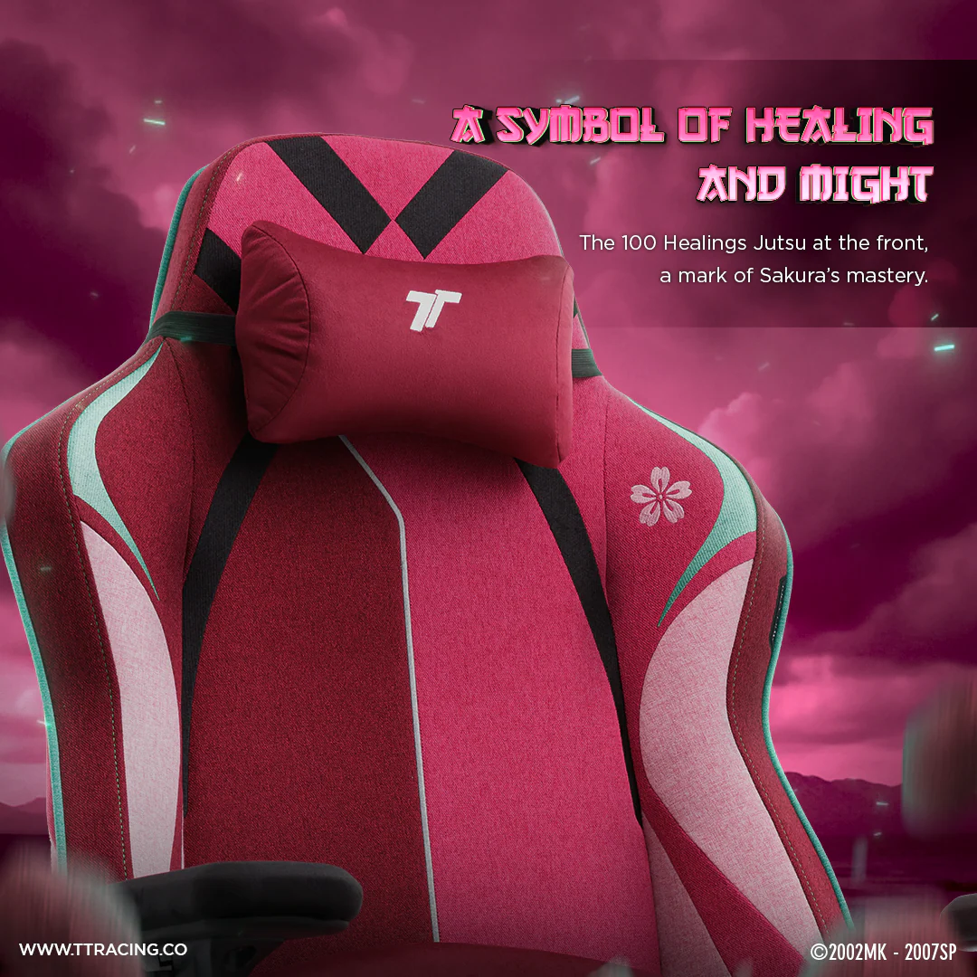TTRacing Swift X Pro Air Threads Fabric Gaming Chair (Sakura Edition) - Image 3