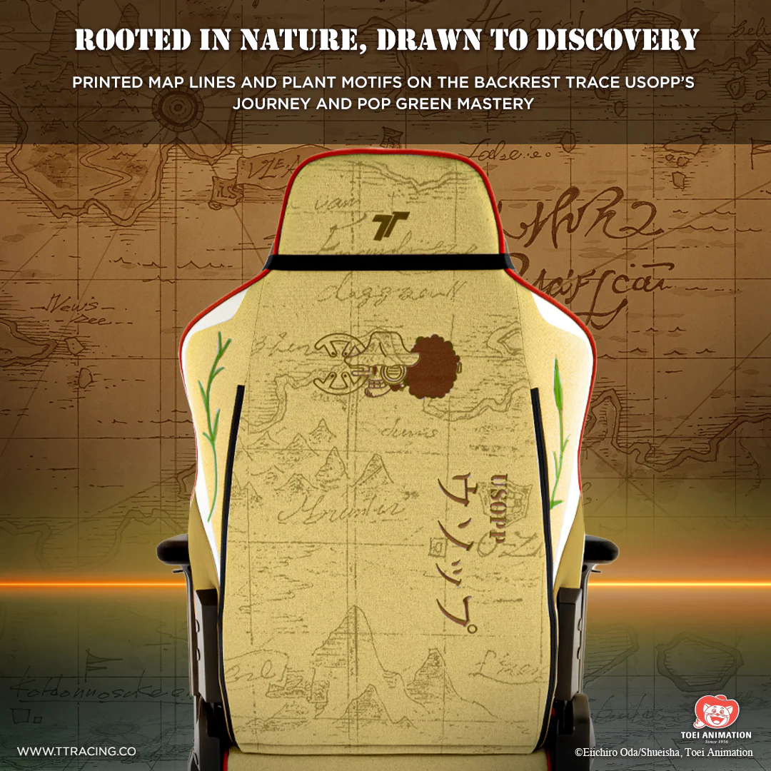 TTRacing Swift X Pro Air Threads Fabric Gaming Chair (Usopp Edition) - Image 5