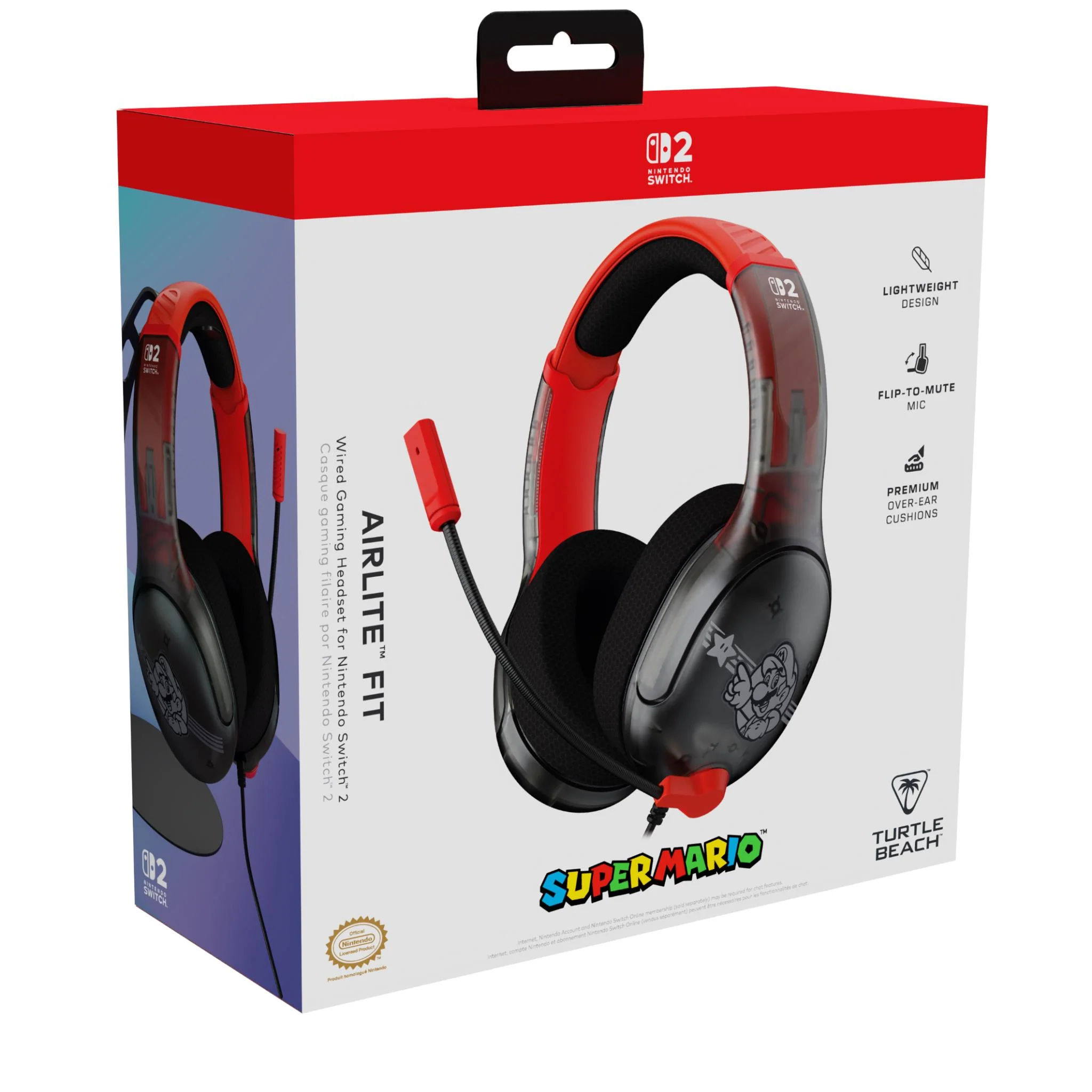 Turtle Beach Airlite Fit Wired Gaming Headset for Nintendo Switch 2 (Mario Star) - Image 9
