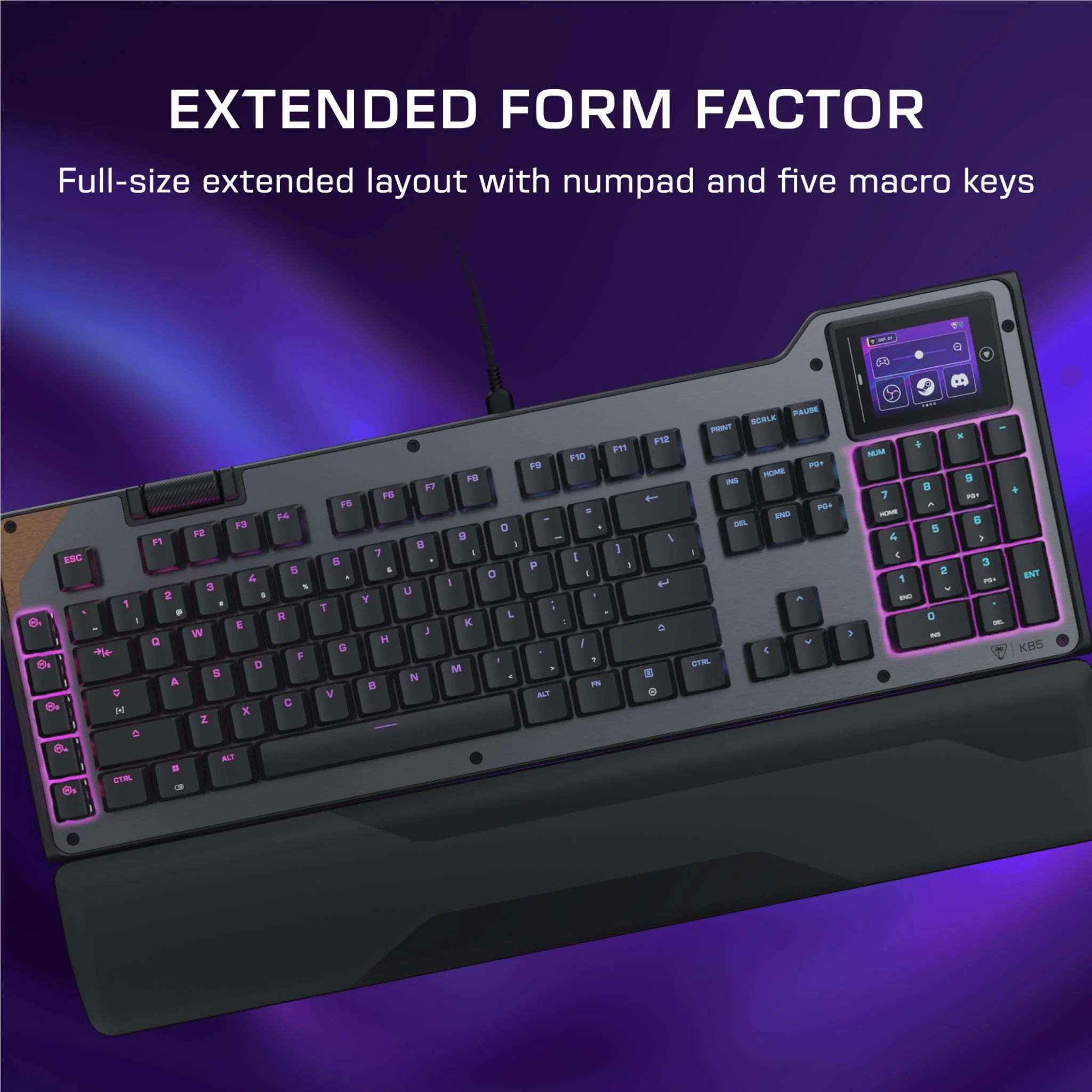Turtle Beach Command Series KB5 Wired Keyboard - Image 9