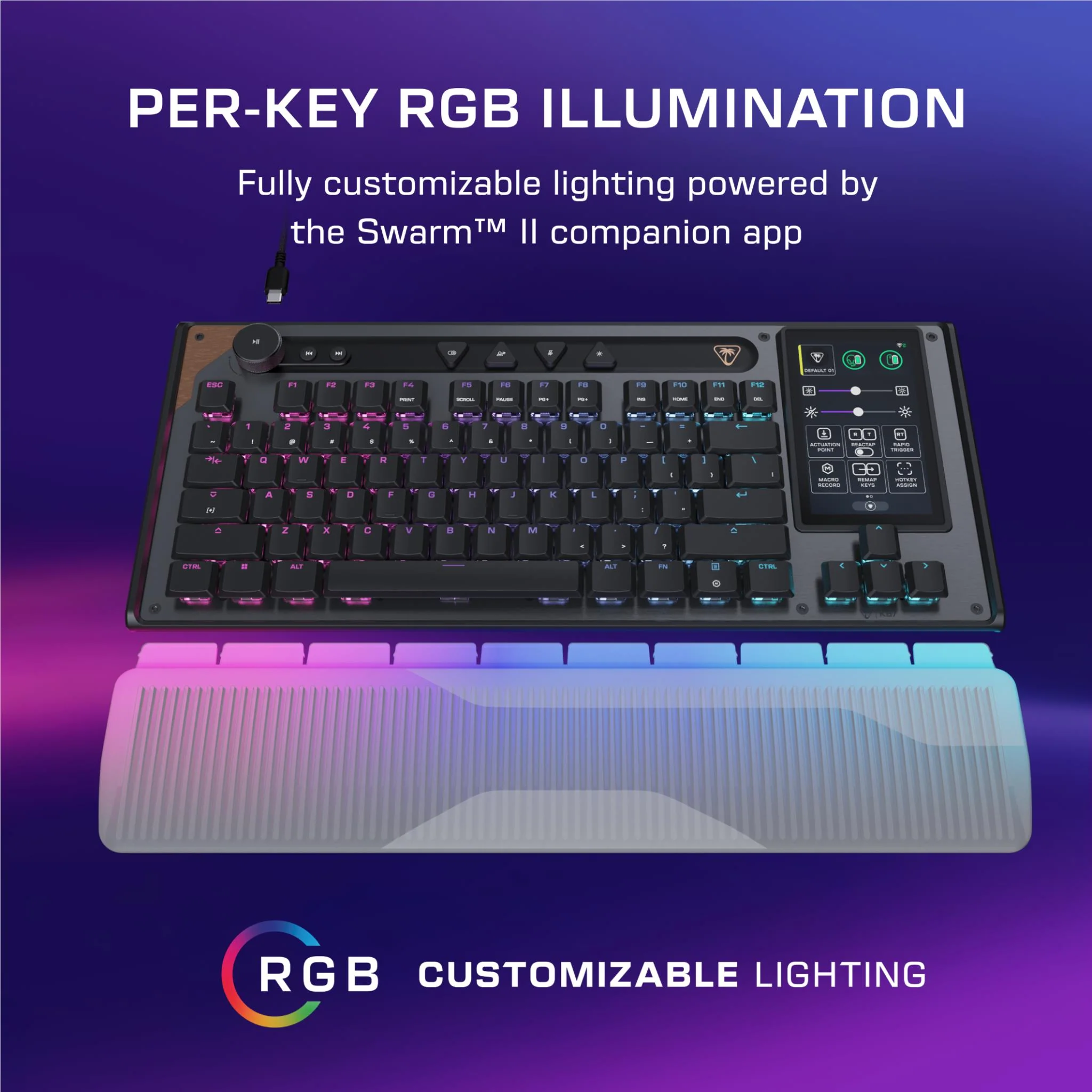 Turtle Beach Command Series KB7 TKL Wired Keyboard - Image 8