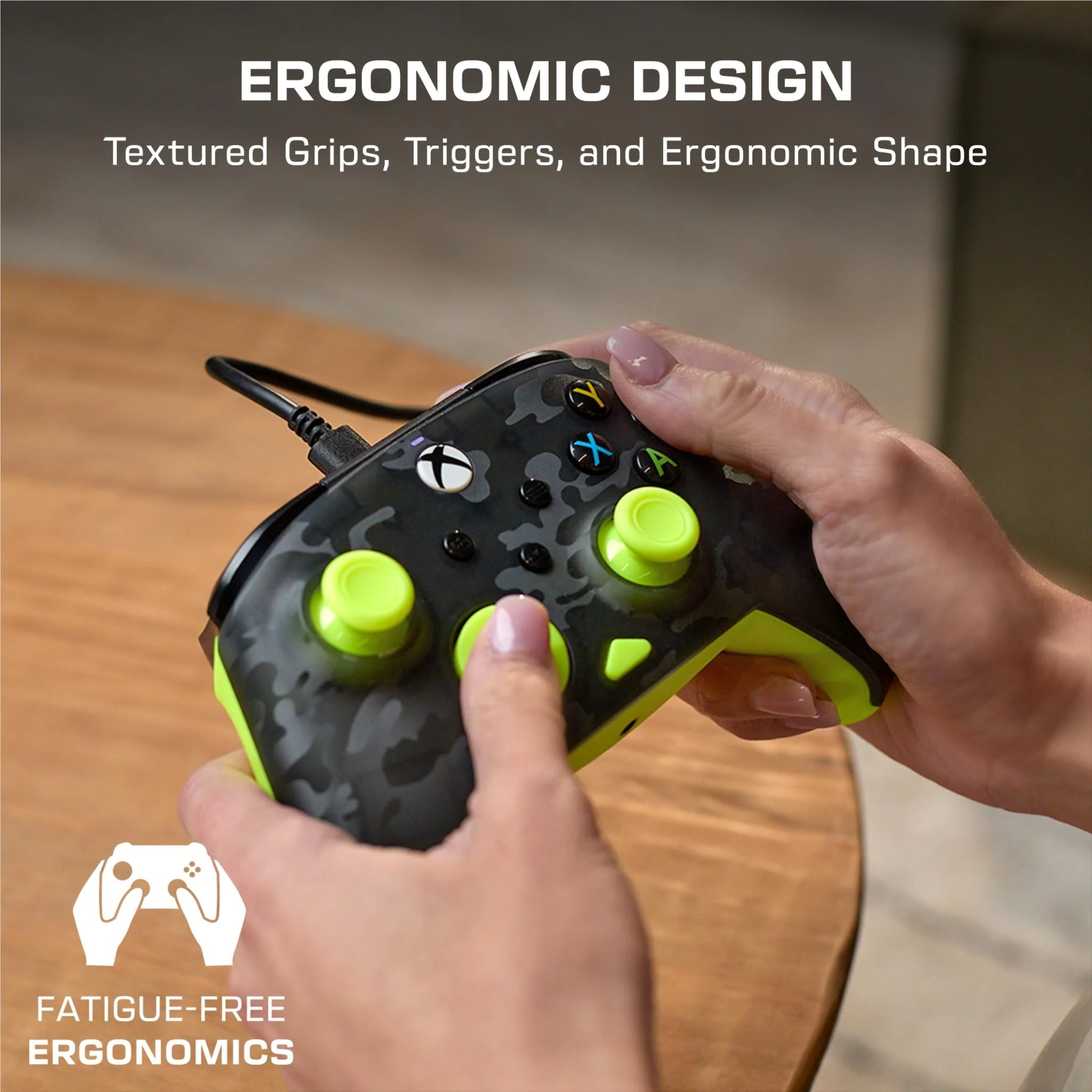 Turtle Beach Rematch Core Wired Controller (Ghost Black Camo/Yellow) - Image 6
