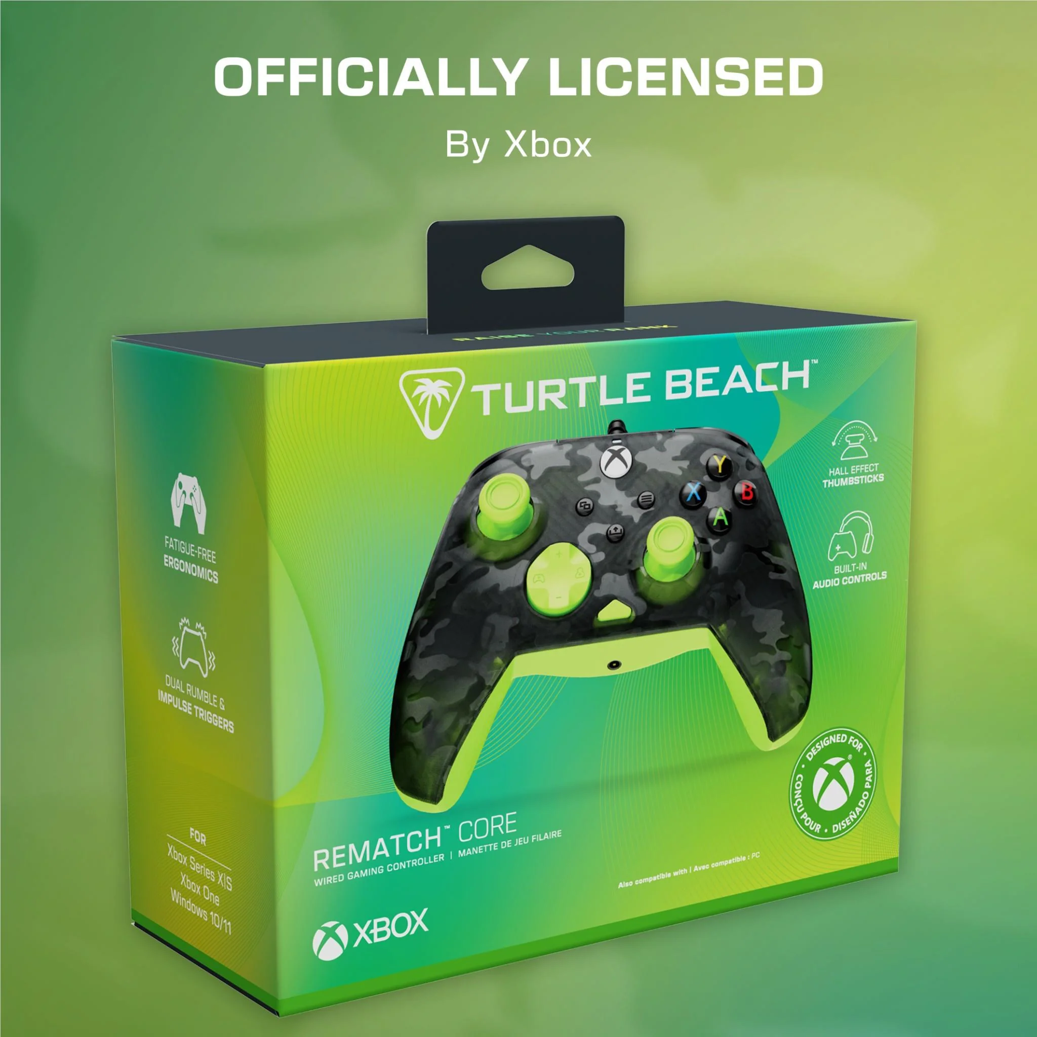 Turtle Beach Rematch Core Wired Controller (Ghost Black Camo/Yellow) - Image 7