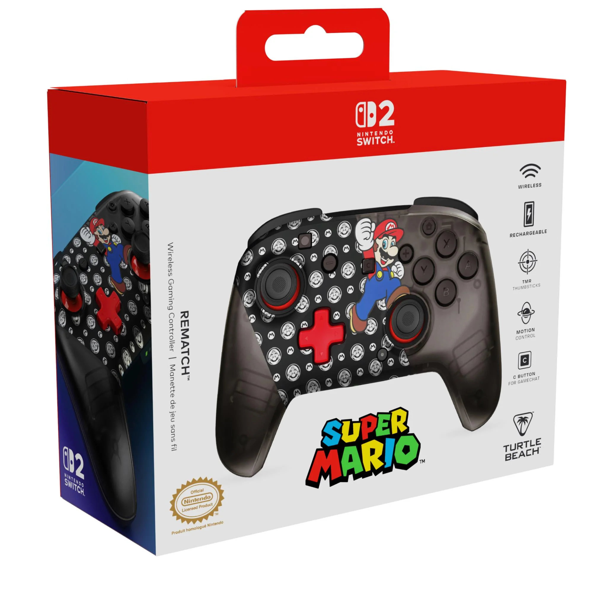 Turtle Beach Rematch Wireless Gaming Controller for Nintendo Switch 2 (Super Mario Jump) - Image 5
