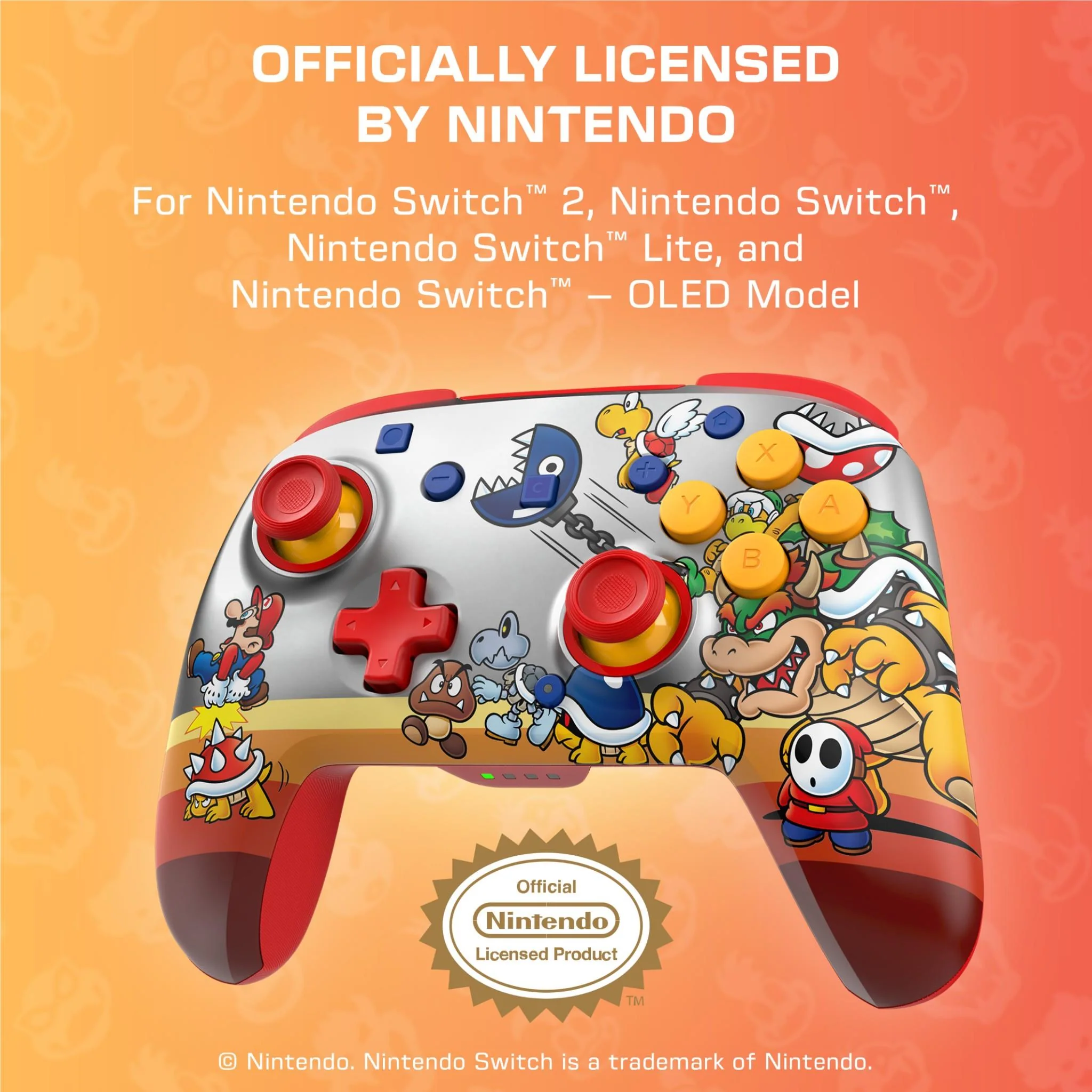 Turtle Beach Rematch Wireless RGB Gaming Controller for Nintendo Switch 2 (Koopa Troop) - Image 2
