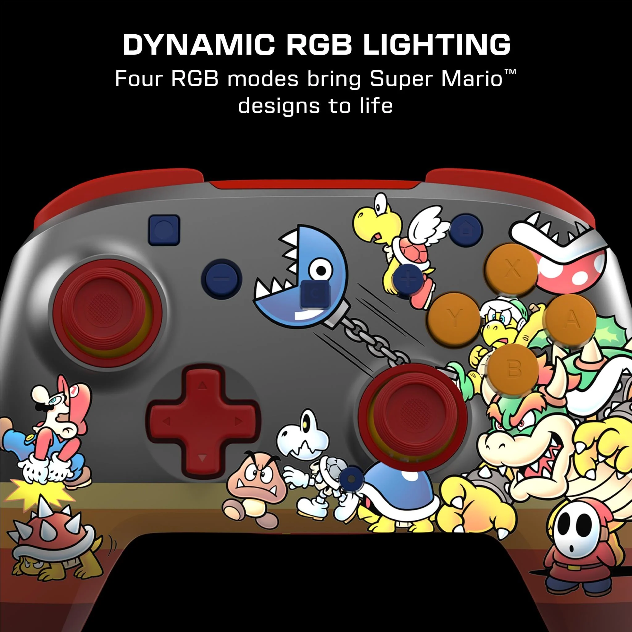 Turtle Beach Rematch Wireless RGB Gaming Controller for Nintendo Switch 2 (Koopa Troop) - Image 4