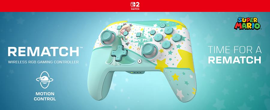 Turtle Beach Rematch Wireless RGB Gaming Controller for Nintendo Switch 2 (Rosalina) - Image 9