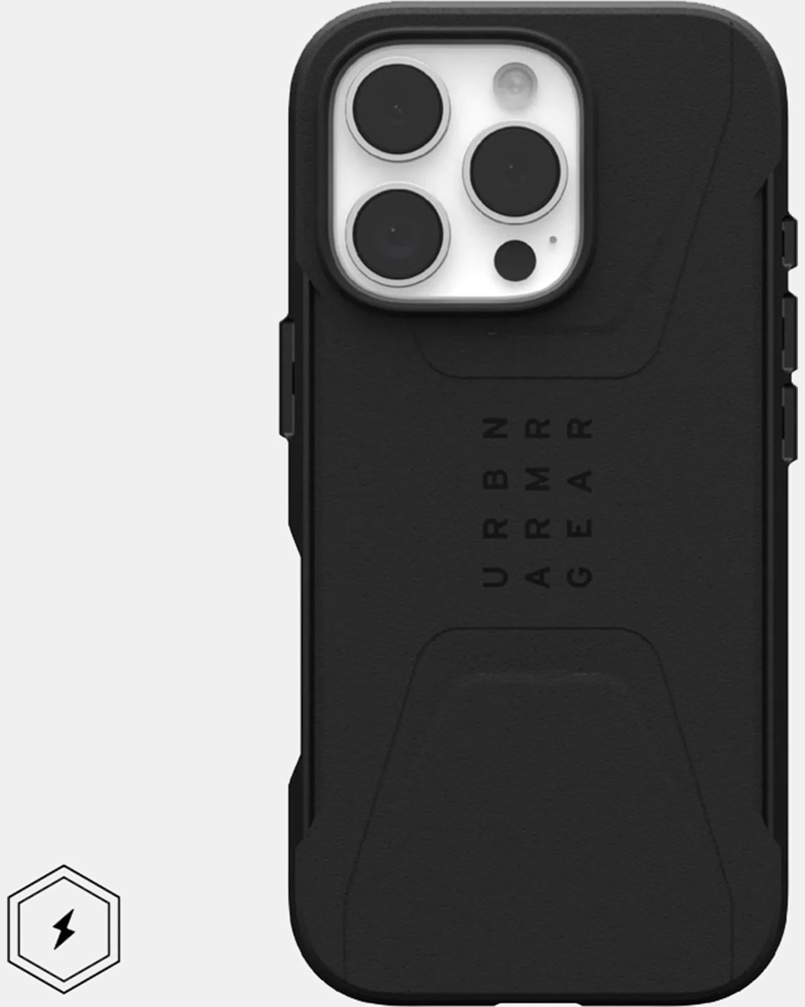 UAG Civilian Magsafe Compatible Phone Case for iPhone 16 Pro (Black) - Image 2