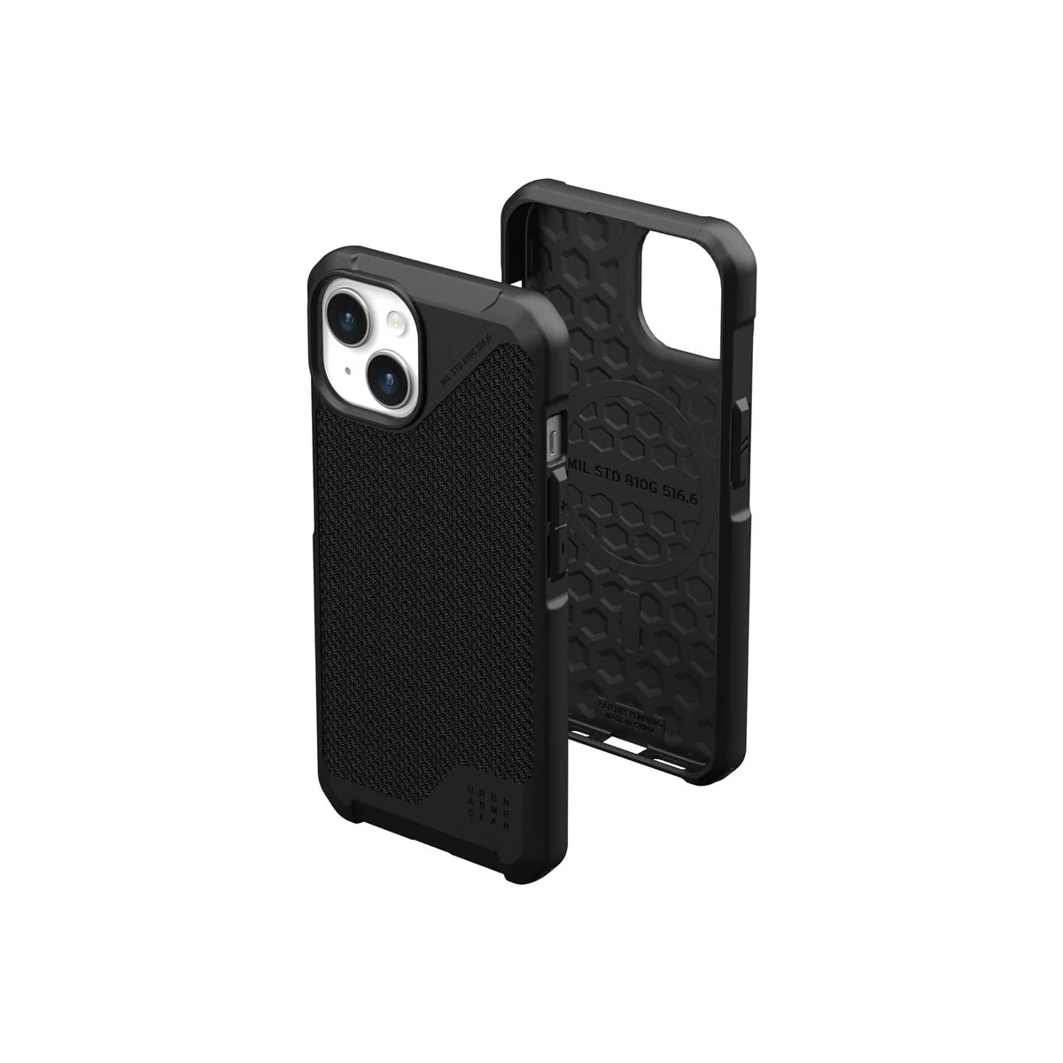 UAG Metropolis LT Kevlar Magsafe Phone Case for iPhone 15 (Black) - Image 4