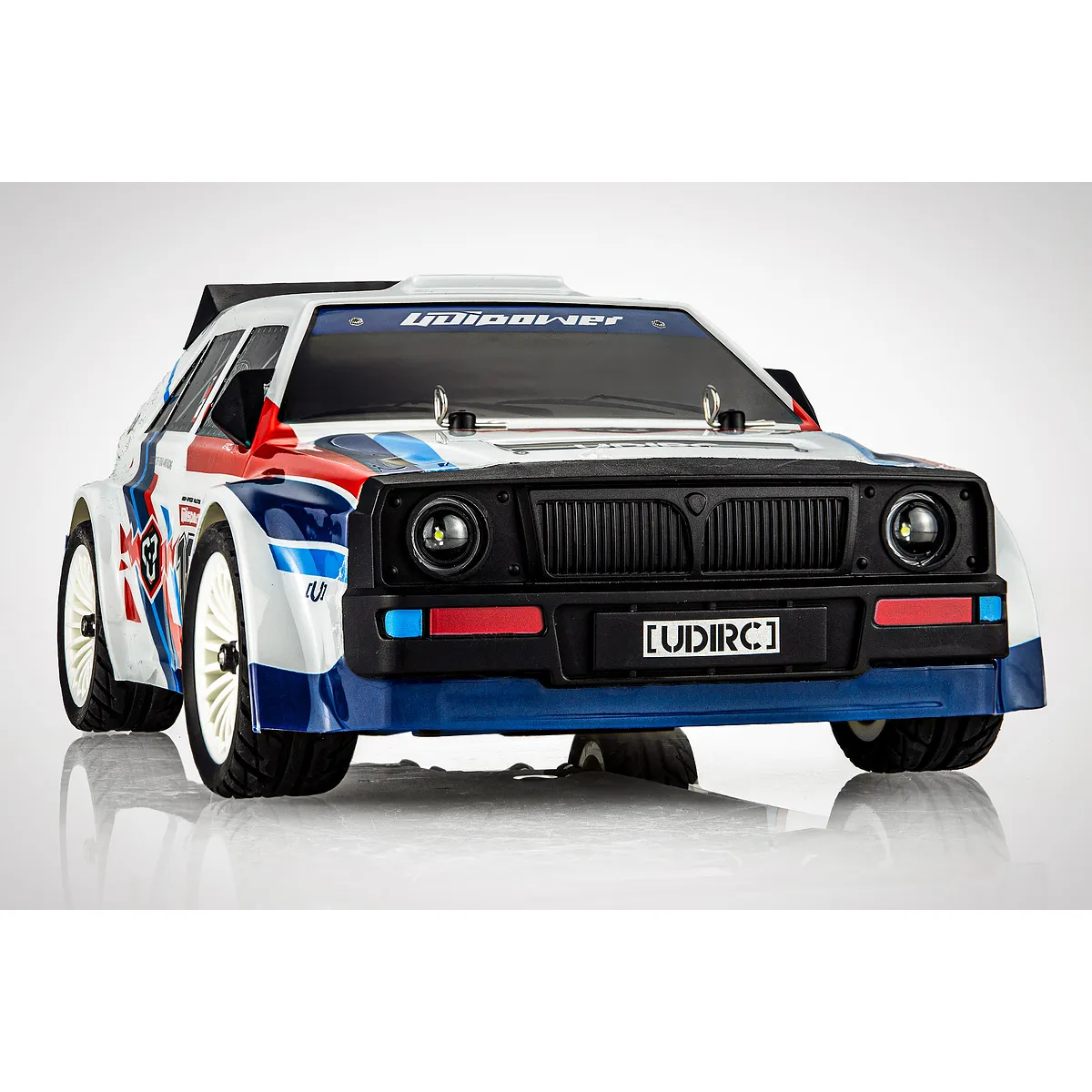 UDI Rally RC Drift Car Electric Brushless 4WD 1/16 Scale RTR - White - Image 3