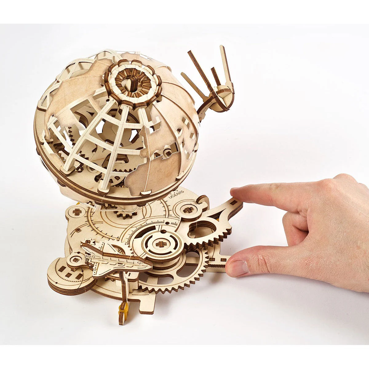 UGears 3D Puzzle DIY Model Kit Globus With Removable Modules - Image 5