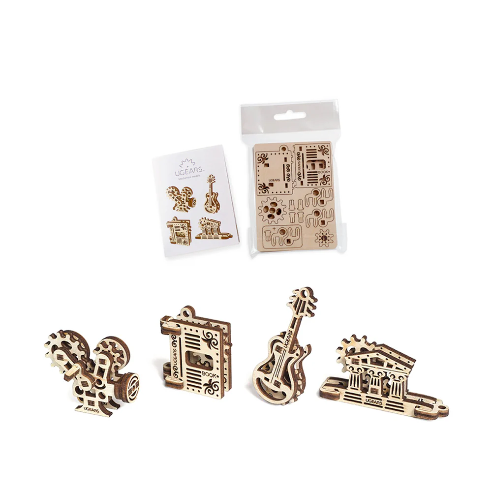 UGears 70020C Fidgets Creation Set of 4 Model Wooden Model Kit - Image 2