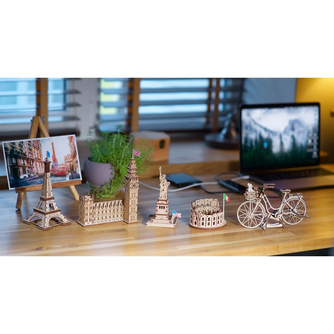 Ugears Big Ben Wooden 3D Puzzle Mini Model Kit - Image 6