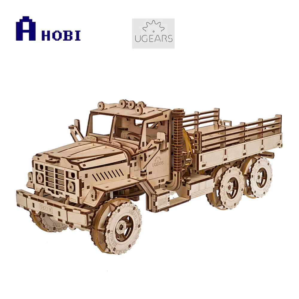 Ugears Cargo Truck Wooden Mechanical 3D Model Kit - Image 3
