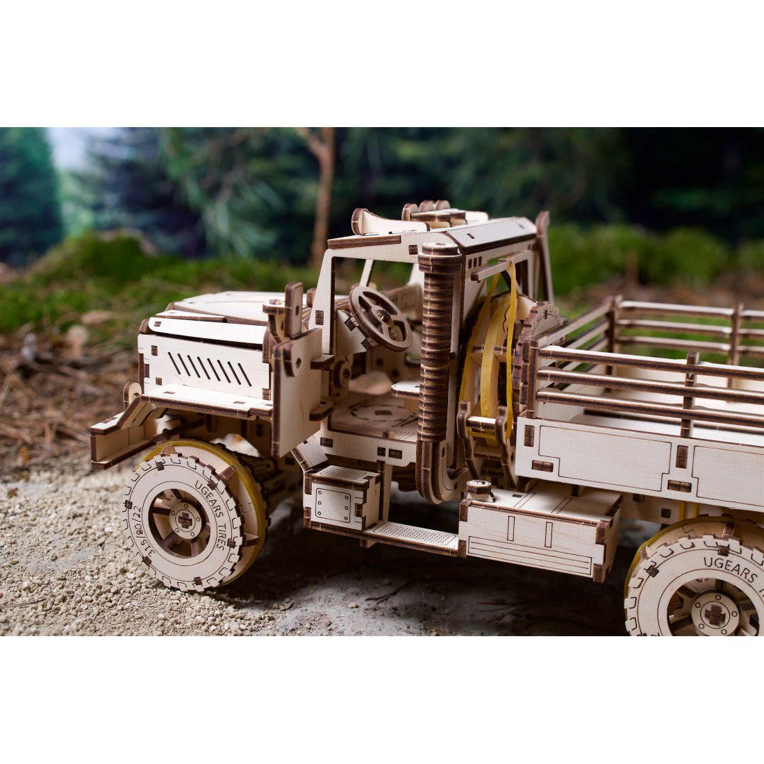 Ugears Cargo Truck Wooden Mechanical 3D Model Kit - Image 6