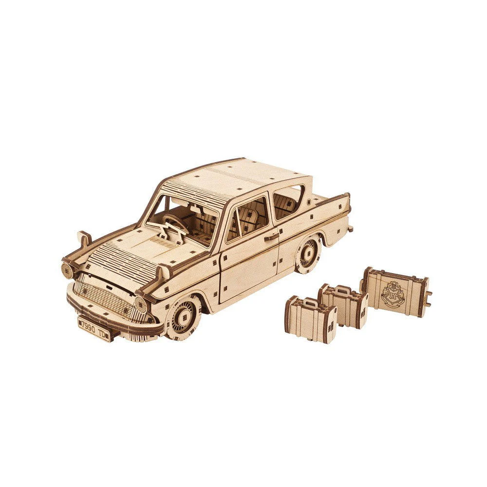 UGears Harry Potter Flying Ford Anglia Wooden Mechanical Model Kit - Image 4