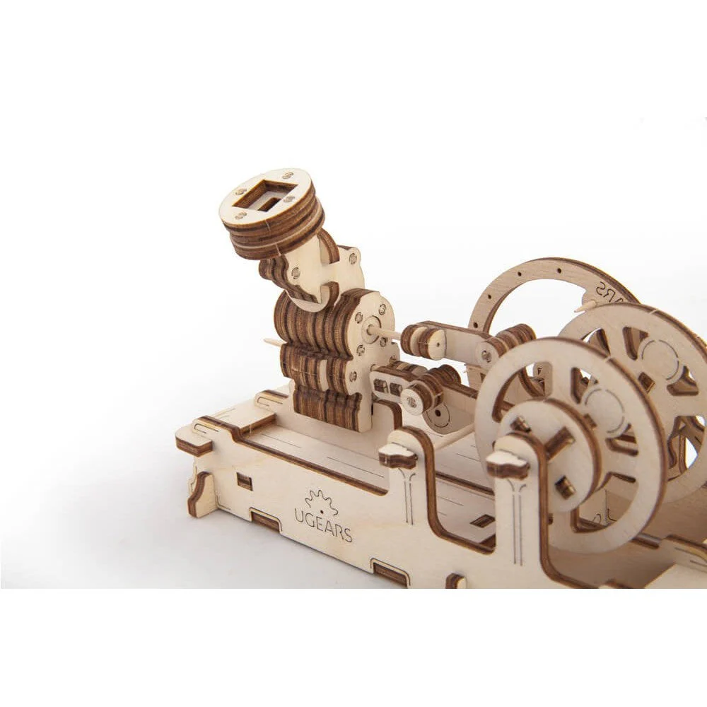 UGears Pneumatic Engine Mechanical Wooden 3D Model Kit No Glue - Image 6