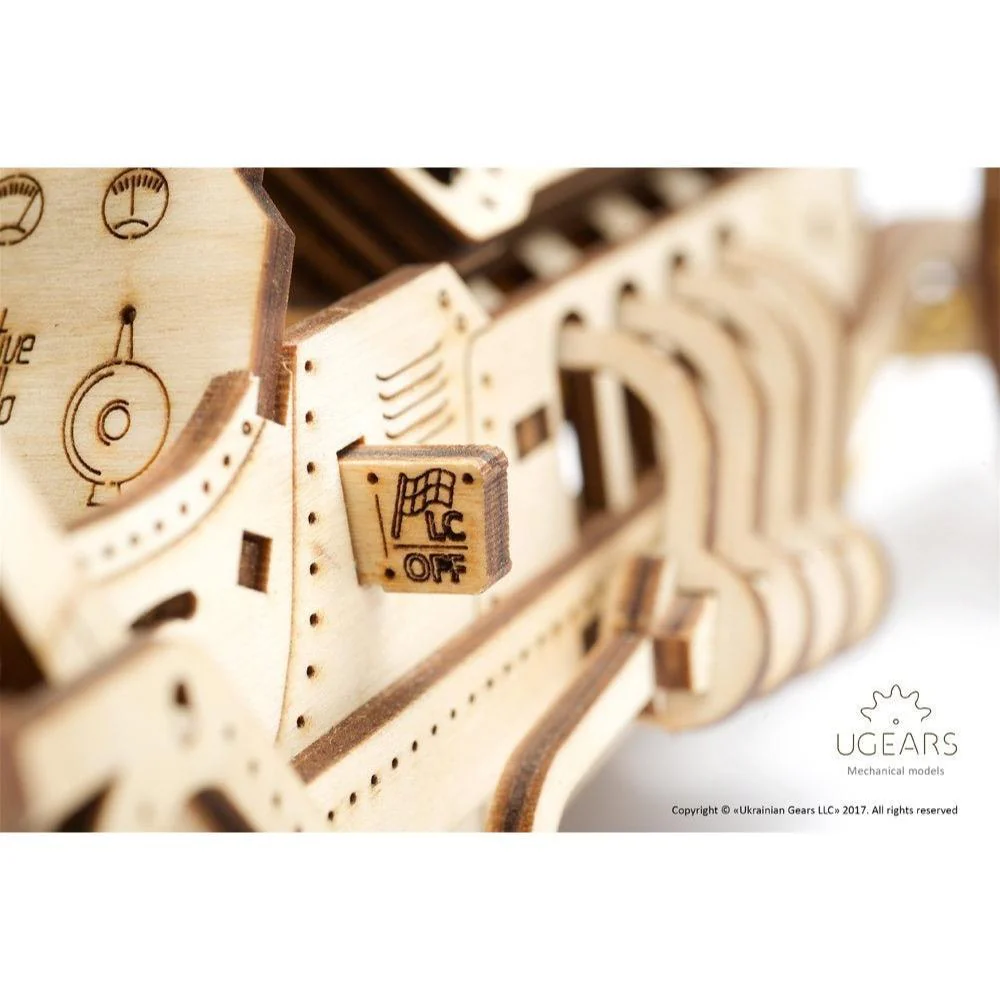 UGears Wooden Self Propelled Puzzle U-9 Grand Prix Racing Car - Image 6