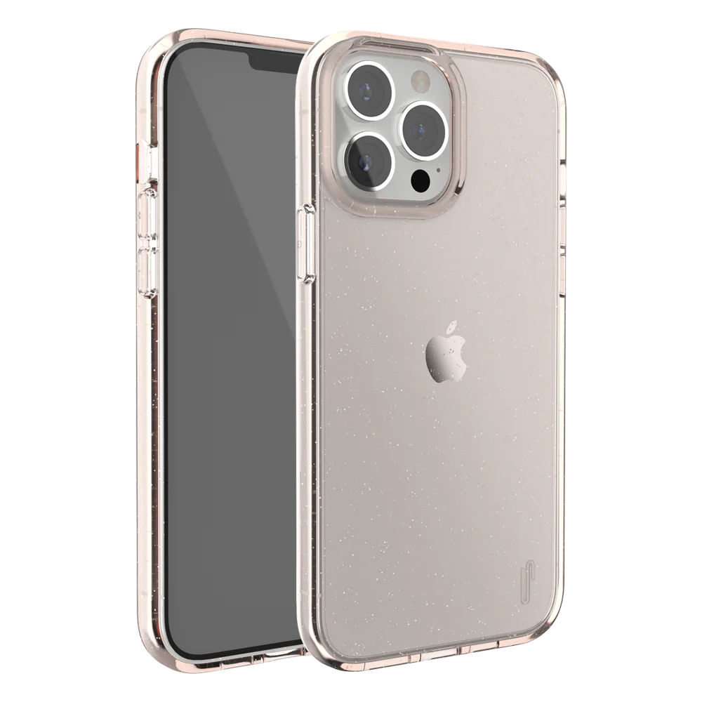 Ugly Rubber iPhone 13 Pro Max Vogue Glitter Infused Armor Case (Pink) - Image 2