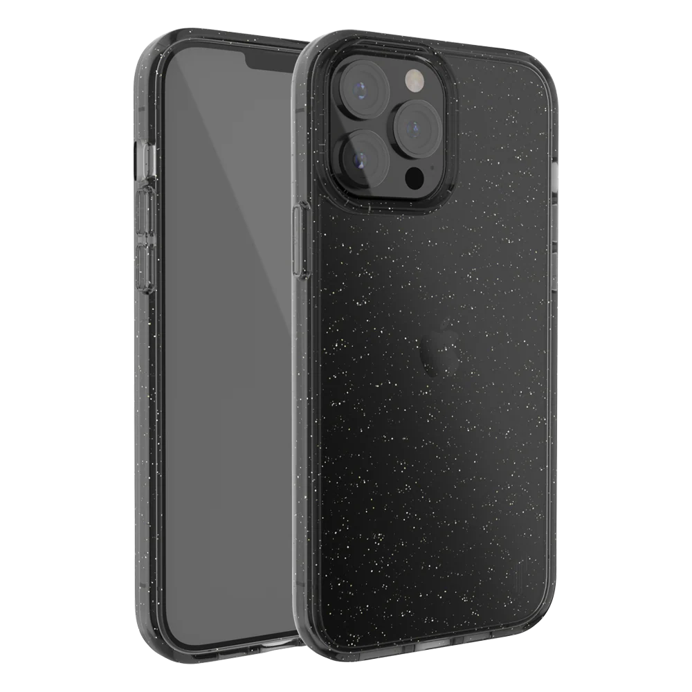 Ugly Rubber iPhone 13 Pro Vogue Glitter Infused Armor Case (Black) - Image 2
