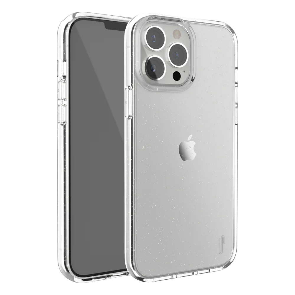 Ugly Rubber iPhone 13 Pro Vogue Glitter Infused Armor Case (Clear) - Image 2