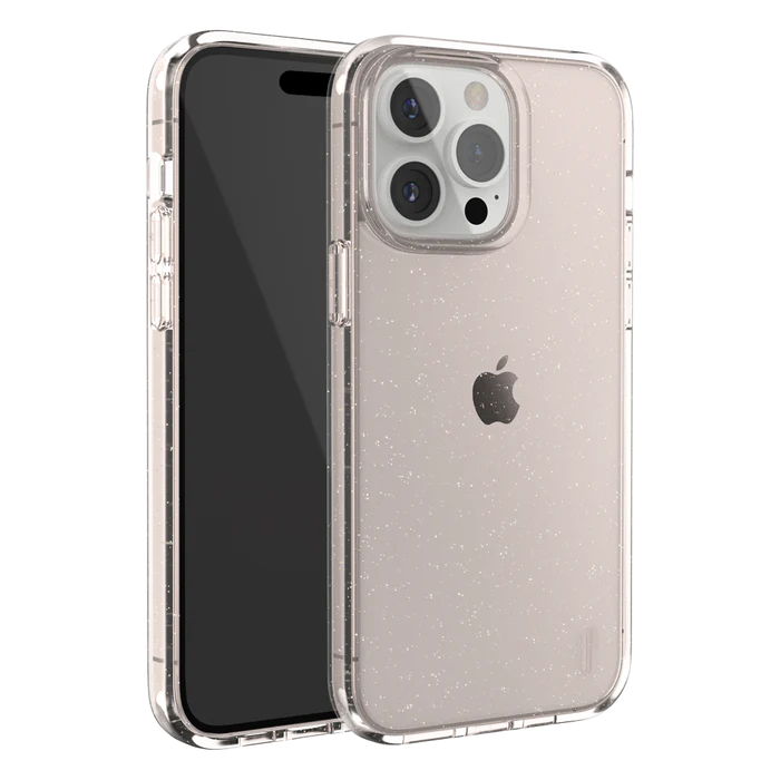 Ugly Rubber Vogue for iPhone 15 Pro (Glitter Clear) - Image 4