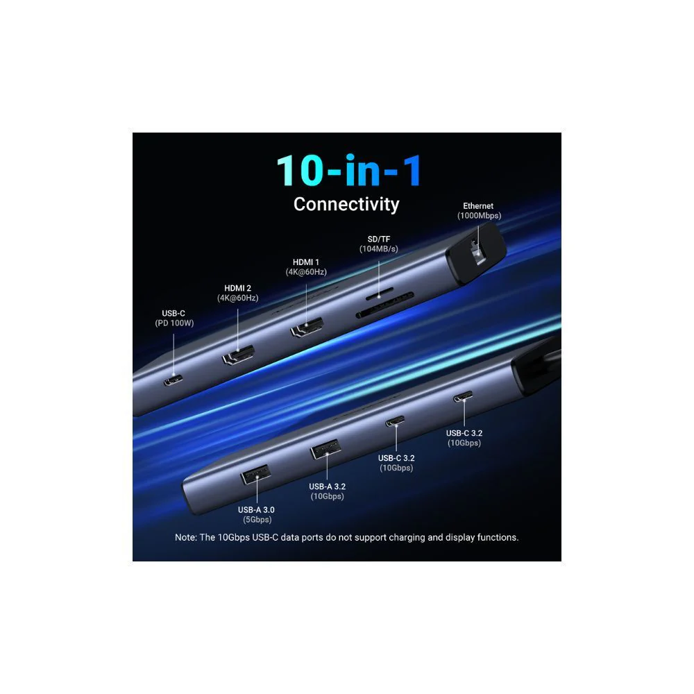 Ugreen 10-in-1 USB C Hub with Dual 4K display - Image 3