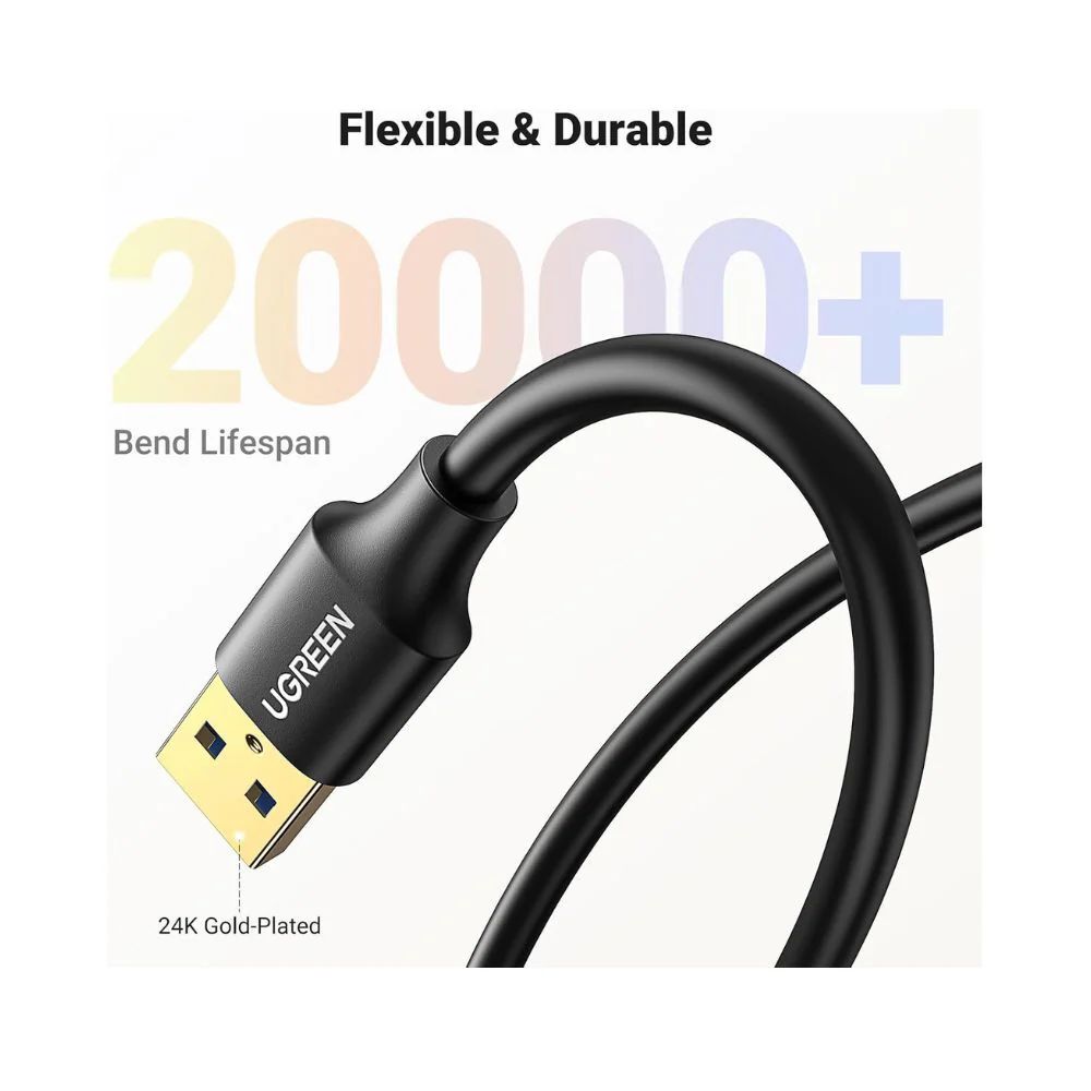 UGREEN 1M USB 3.0 Extender Cable - 5Gbps - Image 6