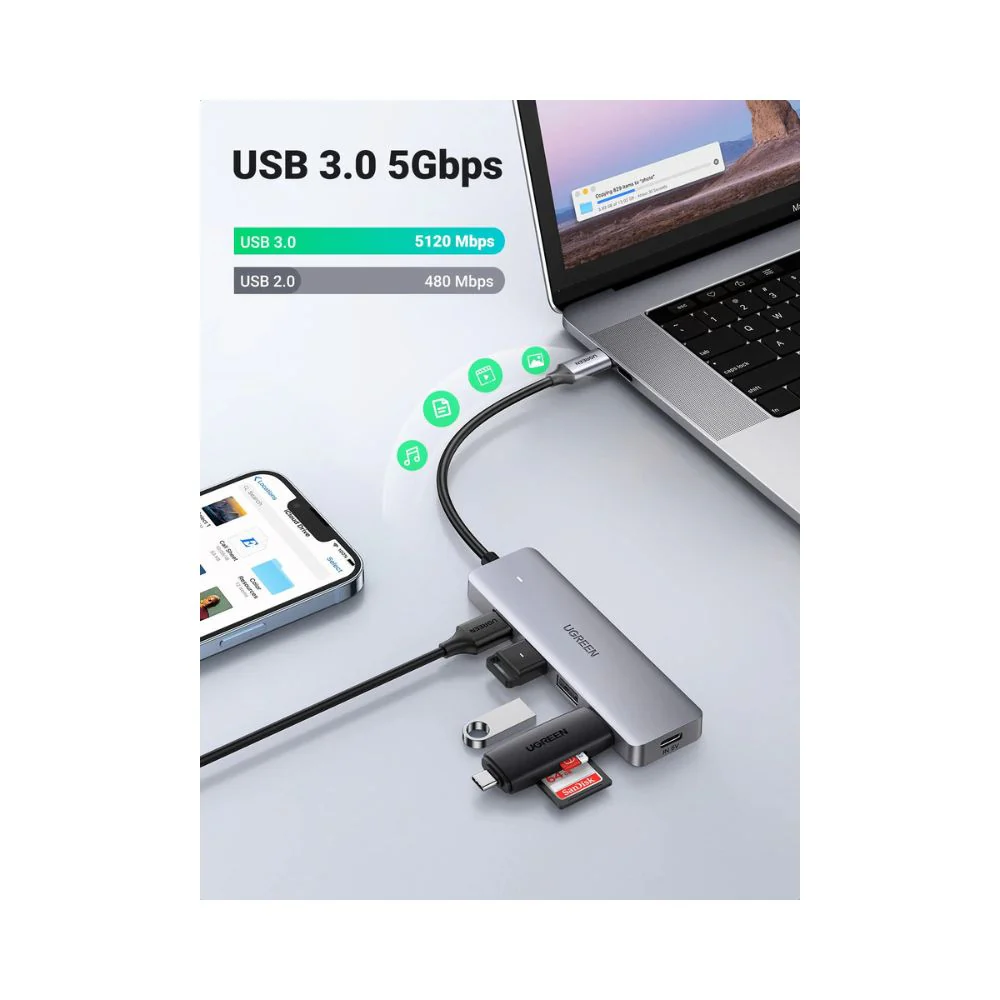 UGREEN 4 Ports USB C Hub - Image 2