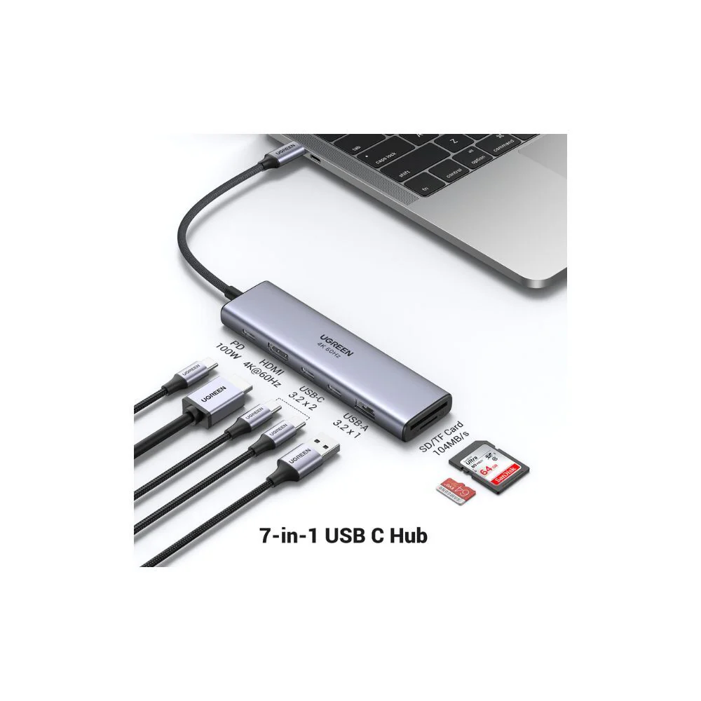 Ugreen 7-in-1 USB C Hub with Single 4K HDMI output - Image 3
