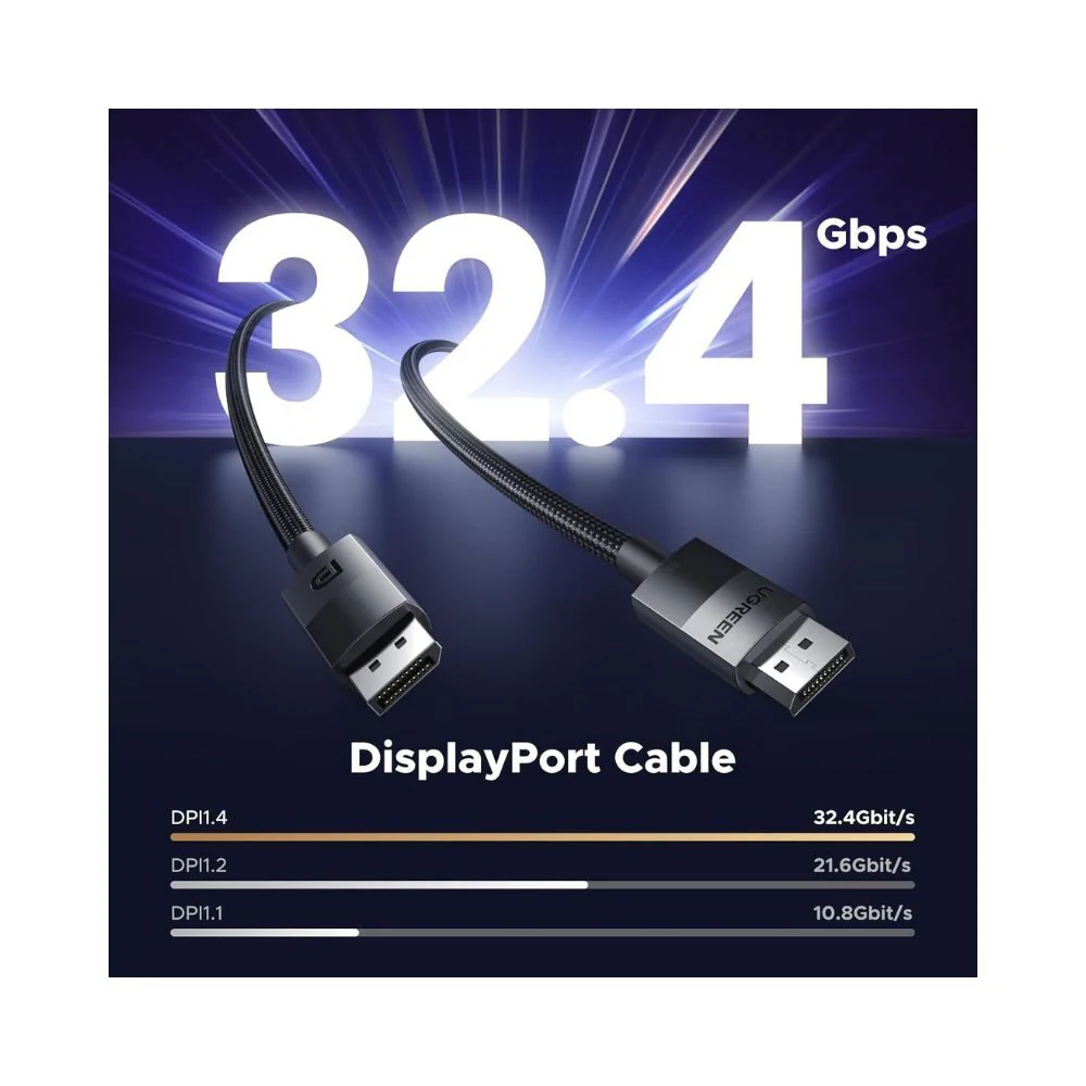 UGreen 8K DP 1.4 Cable 2m Gaming 4K 144Hz - Image 4