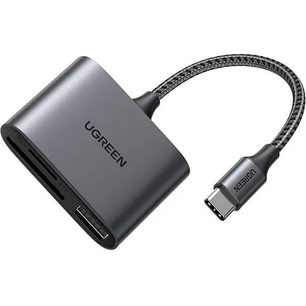 Ugreen USB-C3.0 Card Reader(SD/TF3.0+USB-A2.0) Card Reader