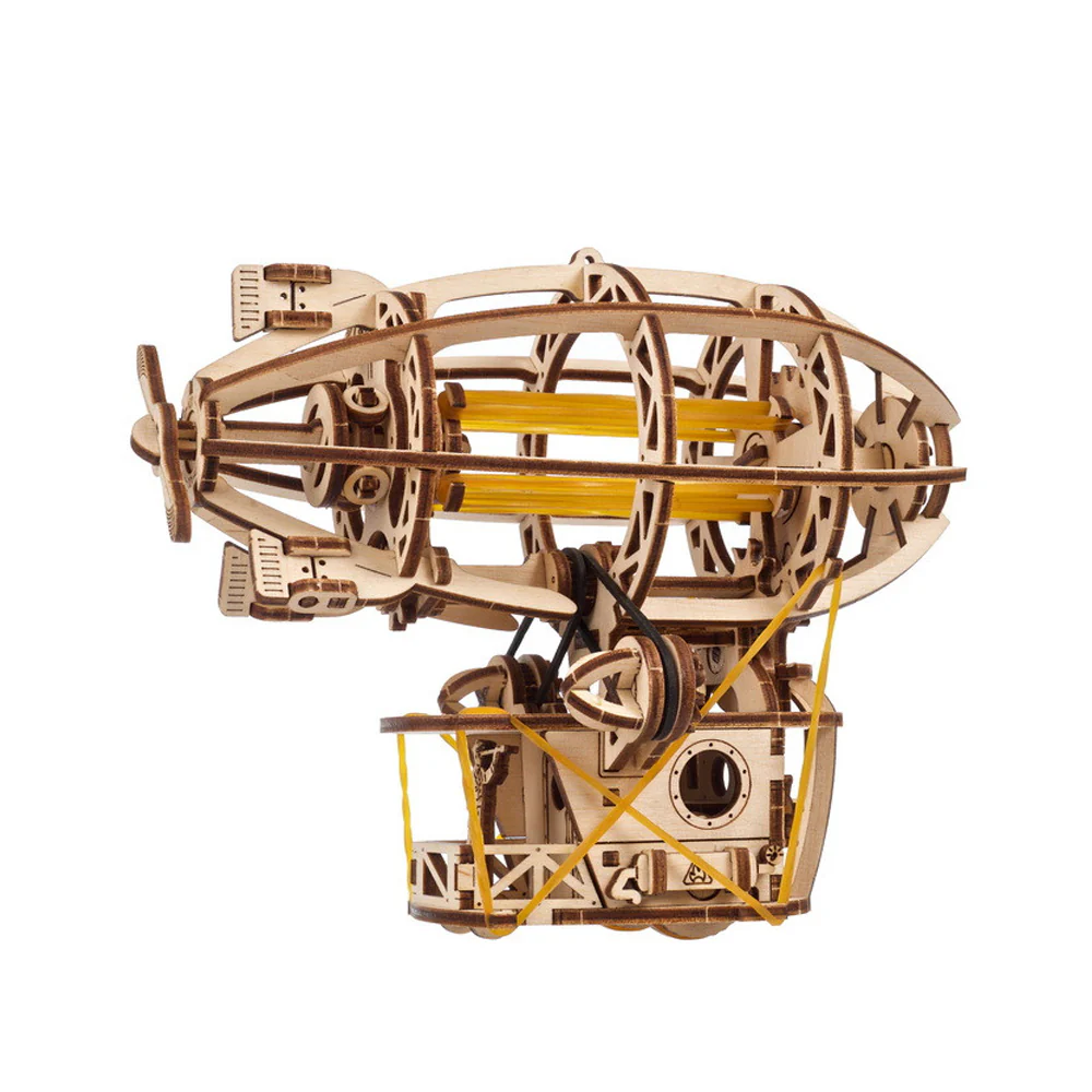 Ukraine Made Ugears Steampunk Airship Wooden Mechanical Puzzle Model Kit - Image 2