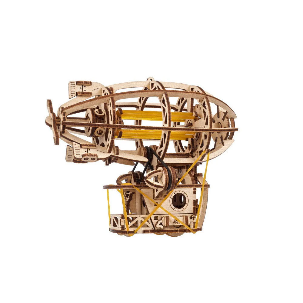 Ukraine Made Ugears Steampunk Airship Wooden Mechanical Puzzle Model Kit - Image 4