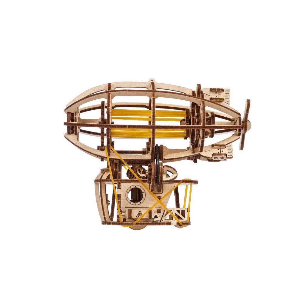 Ukraine Made Ugears Steampunk Airship Wooden Mechanical Puzzle Model Kit - Image 5
