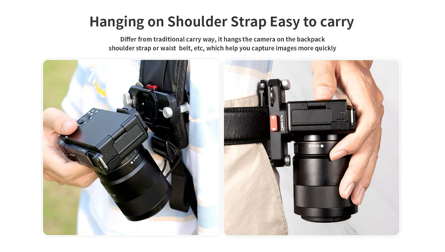 Ulanzi Claw Clip Shoulder Strap Quick Release Mount 2684 - Image 3