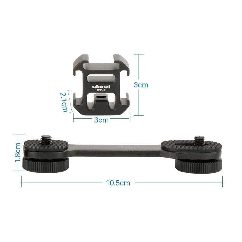 Ulanzi PT-3 Triple Cold Shoe Mount - Image 4