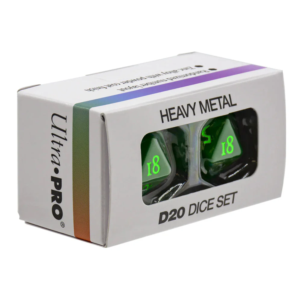 Ultra Pro: UP15937 Vivid Heavy Metal Dice (Green) - Image 2