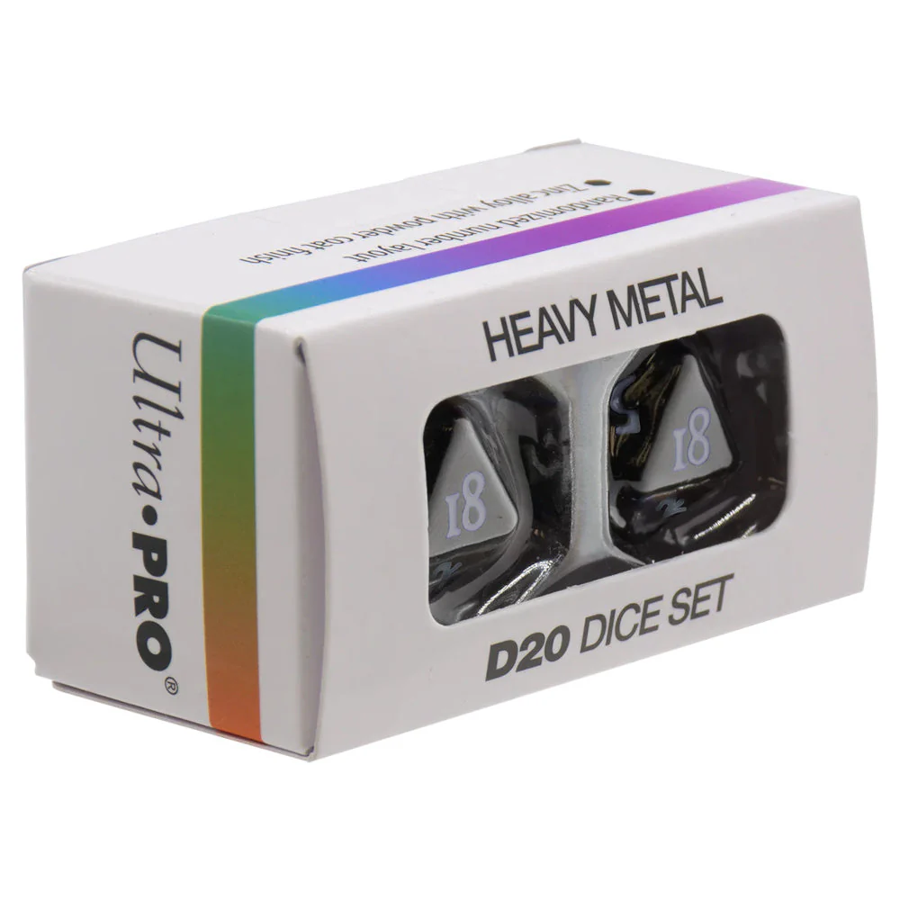 Ultra Pro: UP15943 Vivid Heavy Metal Dice (Black) - Image 2