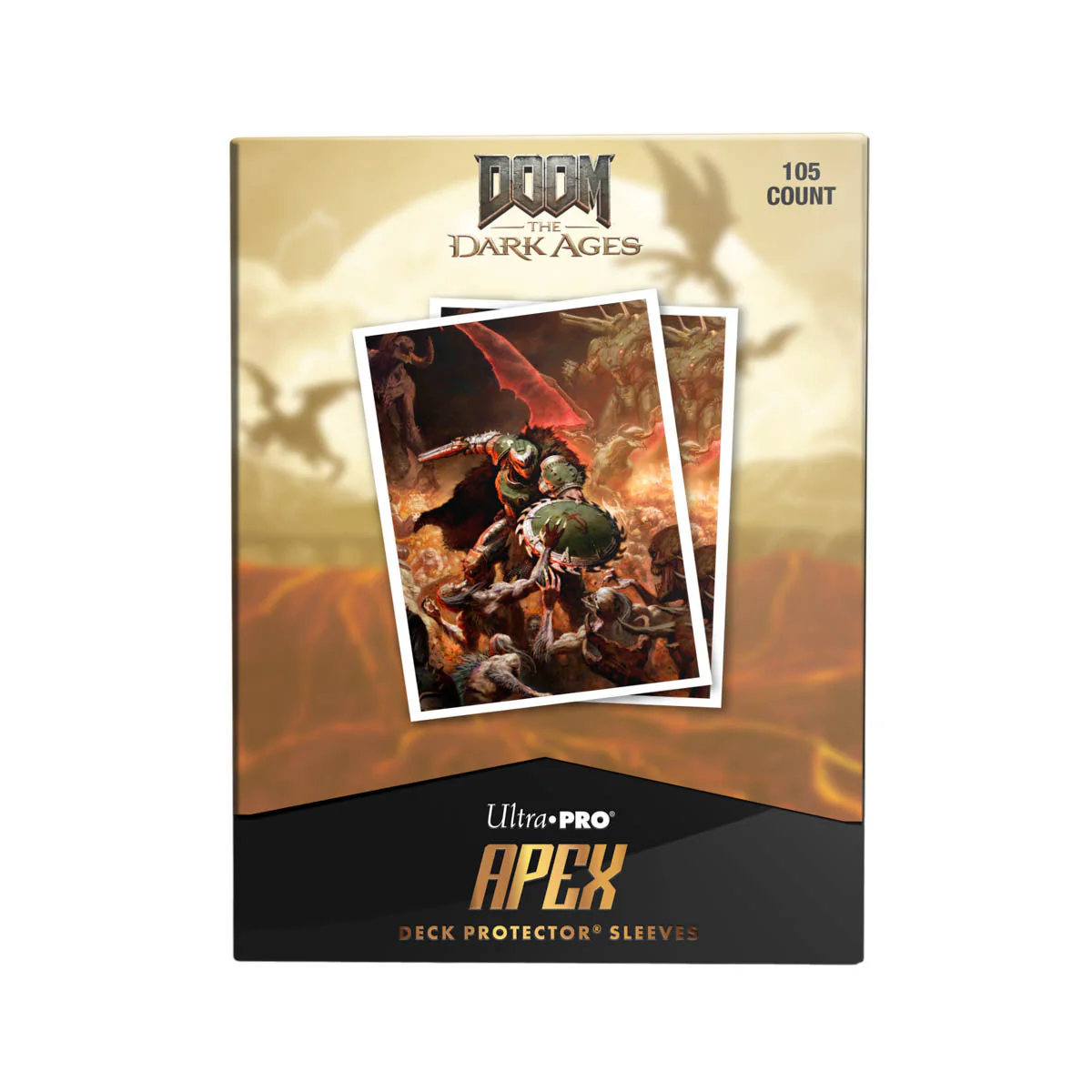 Ultra Pro: UP16614 DOOM 105ct Apex Deck Protector Sleeves 1 for Bethesda Doom - Image 2