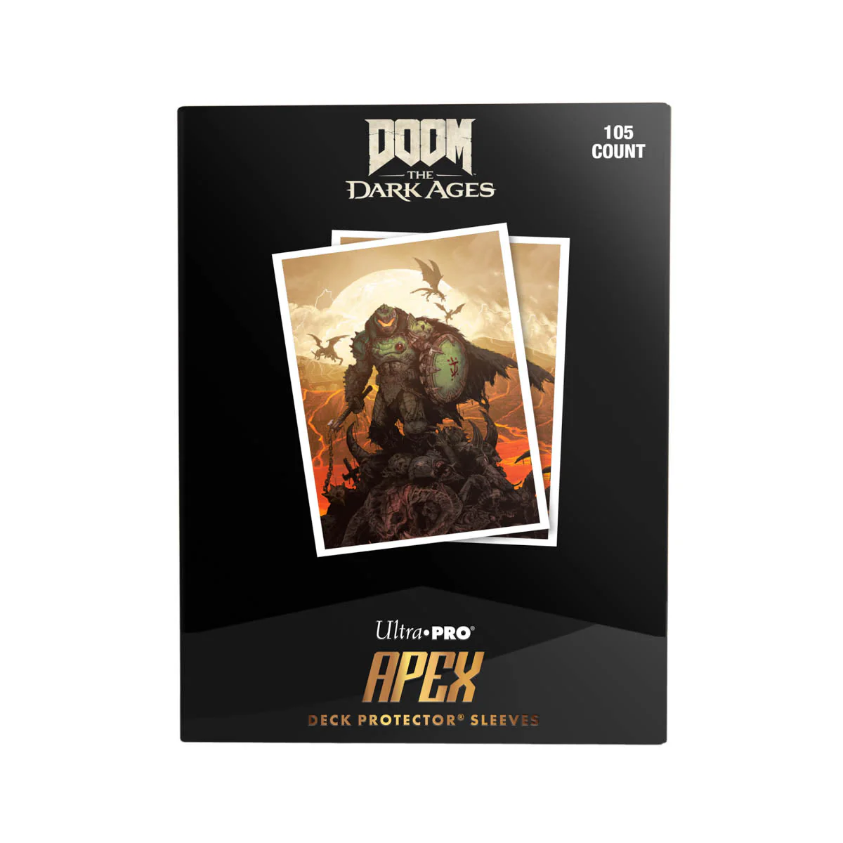 Ultra Pro: UP16615 DOOM 105ct Apex Deck Protector Sleeves 2 for Bethesda Doom - Image 2