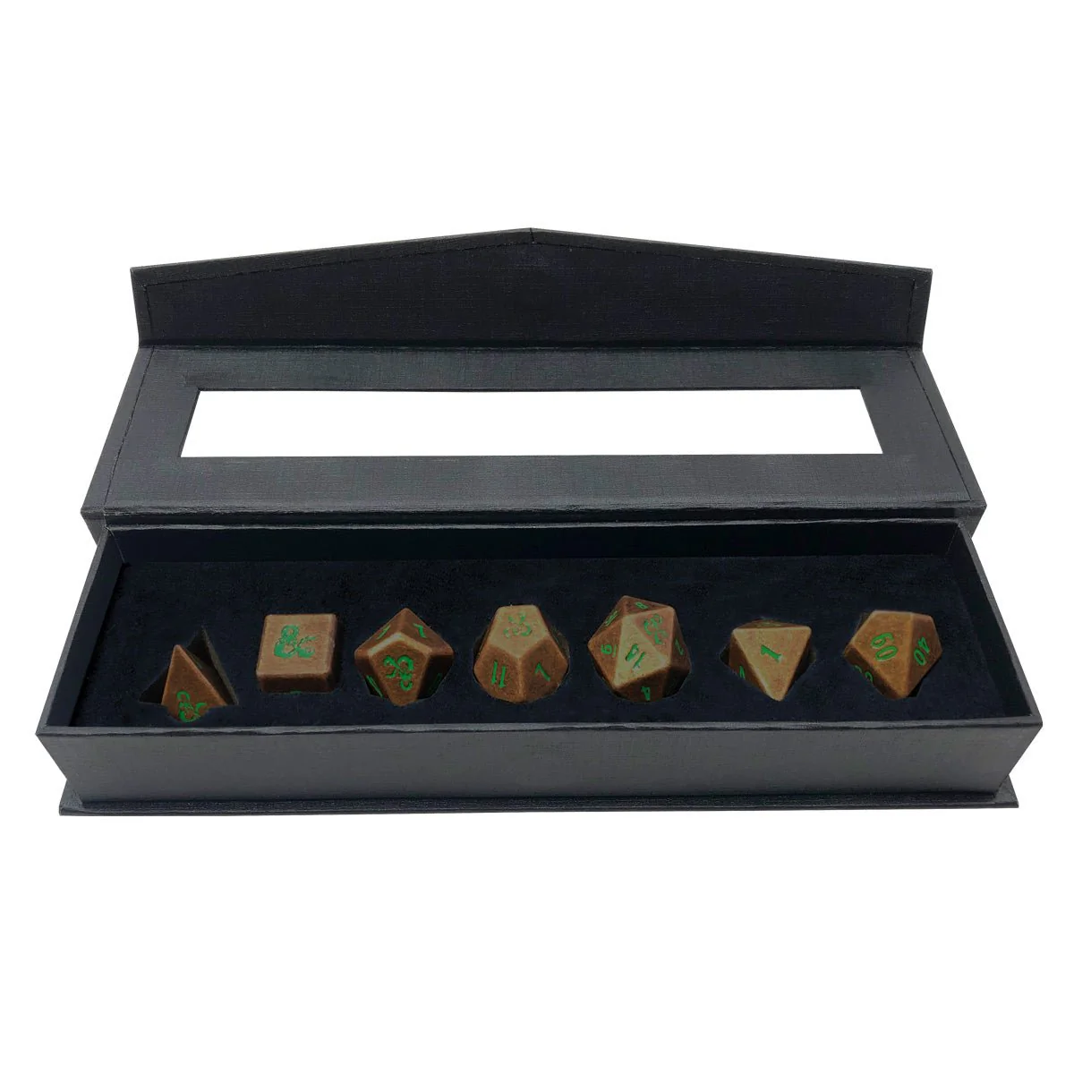 Ultra Pro: UP18781 D&D Heavy Metal 7 RPG Feywild Copper and Green Dice Set Dungeons & Dragons - Image 2
