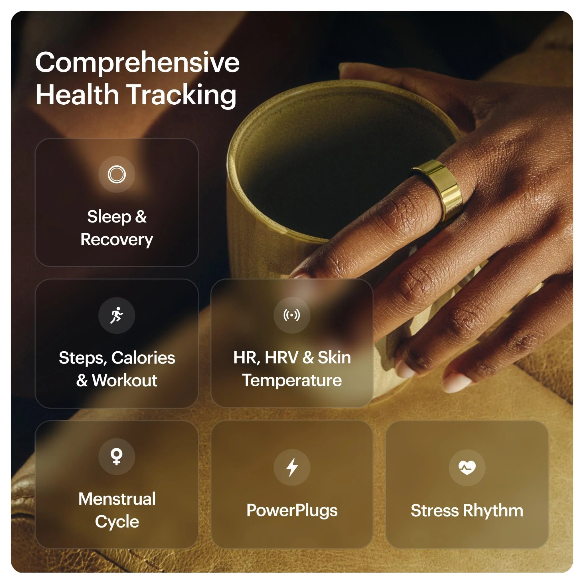 Ultrahuman Ring Air [Size 5] (Bionic Gold) - Image 3