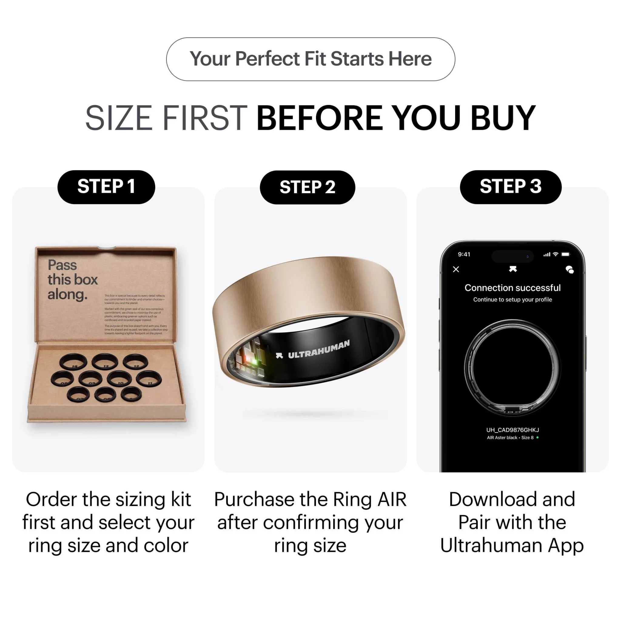 Ultrahuman Ring Air [Size 6] (Rose Gold) - Image 2