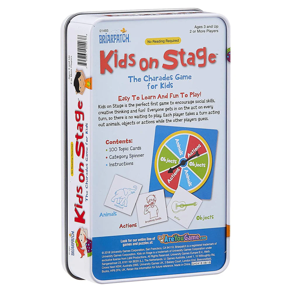 University Games Charades Kids on Stage Tin - Image 2