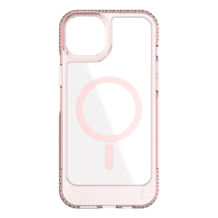 UR U-Model Bumper Clear Case for iPhone 15 Pro Magsafe (Pink) - Image 2