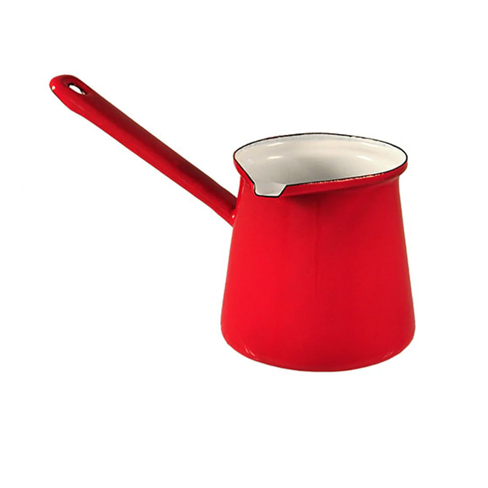 Urban Style 250ml Enamelware Turkish 5 Coffee Pot (Red) - Image 3