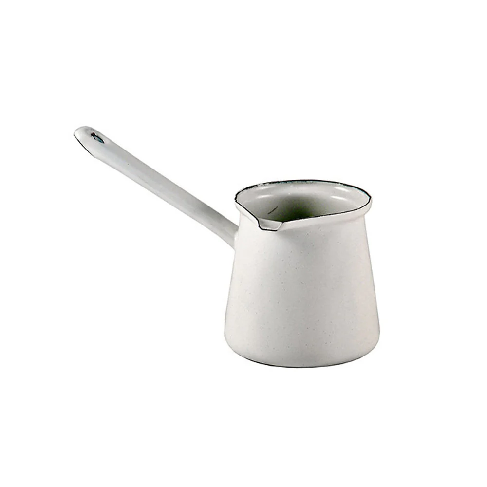 Urban Style 250ml Enamelware Turkish 5 Coffee Pot (White) - Image 3