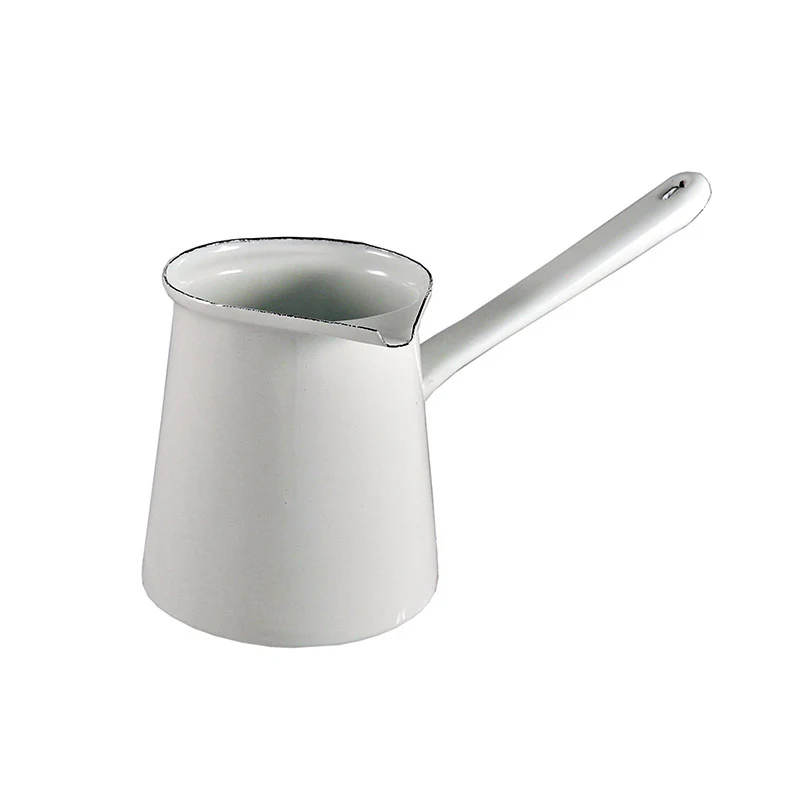 Urban Style 7cm Enamel 750ml Turkish Coffee Pot (White) - Image 2
