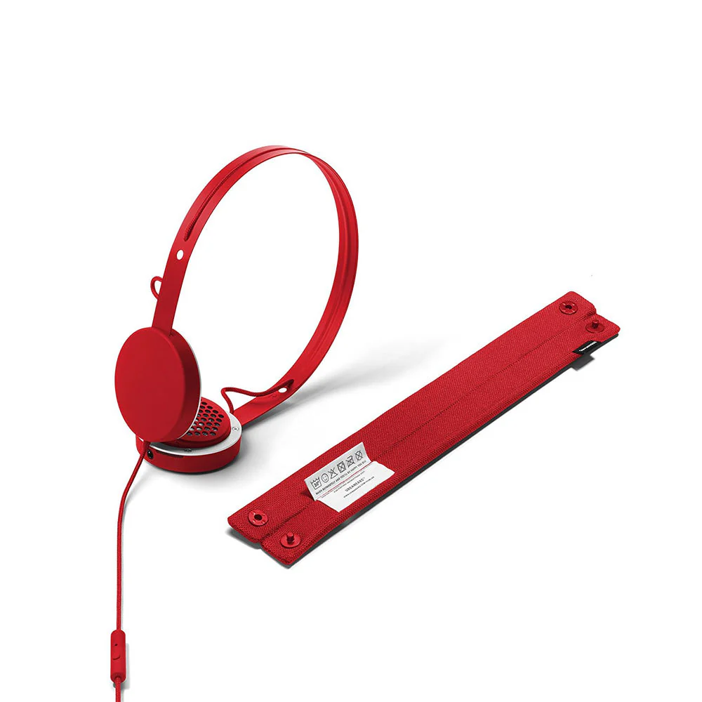 Urbanears Humlan On-Ear Headphones with Mic & Remote (Red) - Image 8